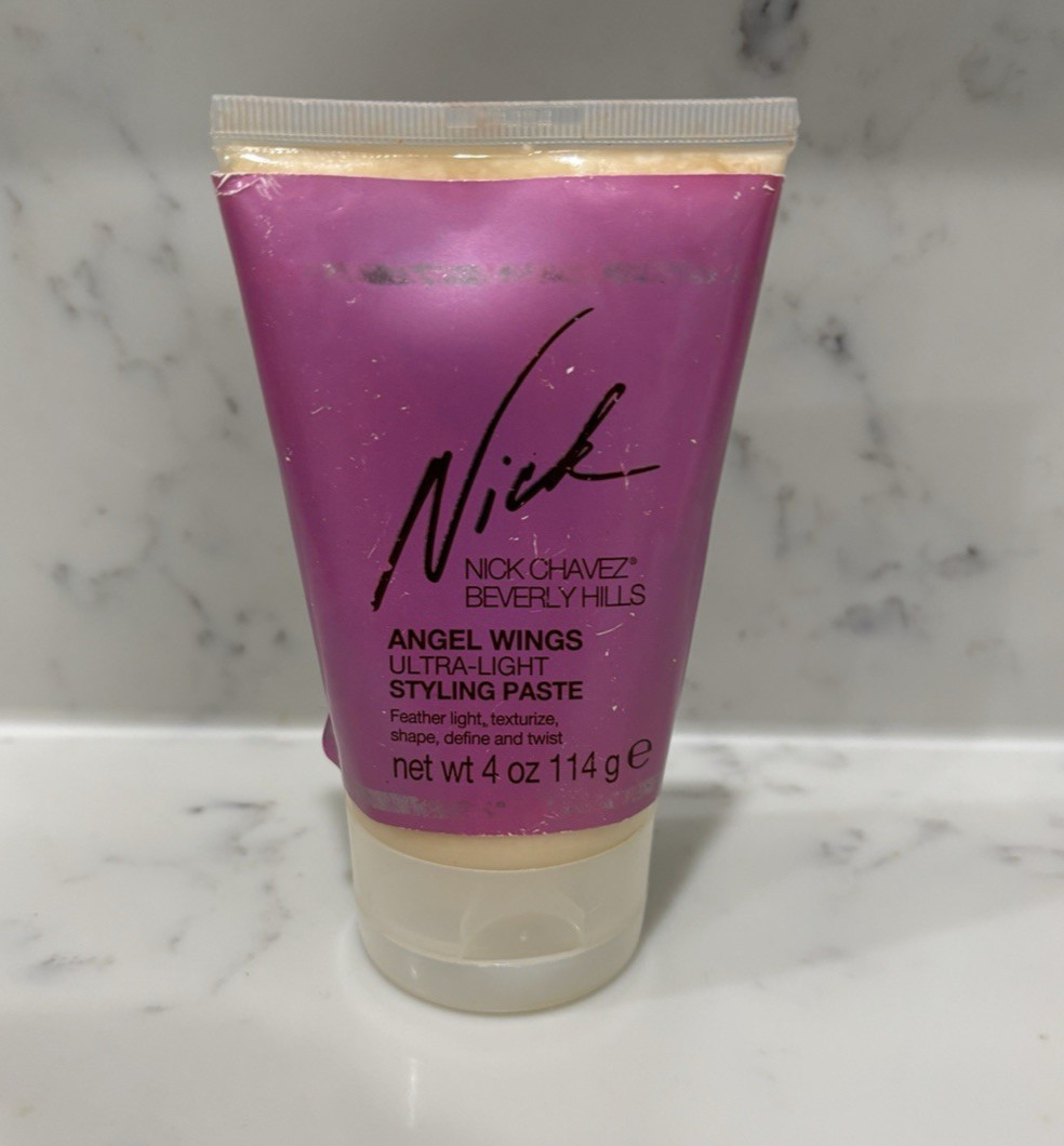 NICK CHAVEZ Beverly Hills Angel Wings Ultra Light Styling Paste 4oz NEW NO BOX *