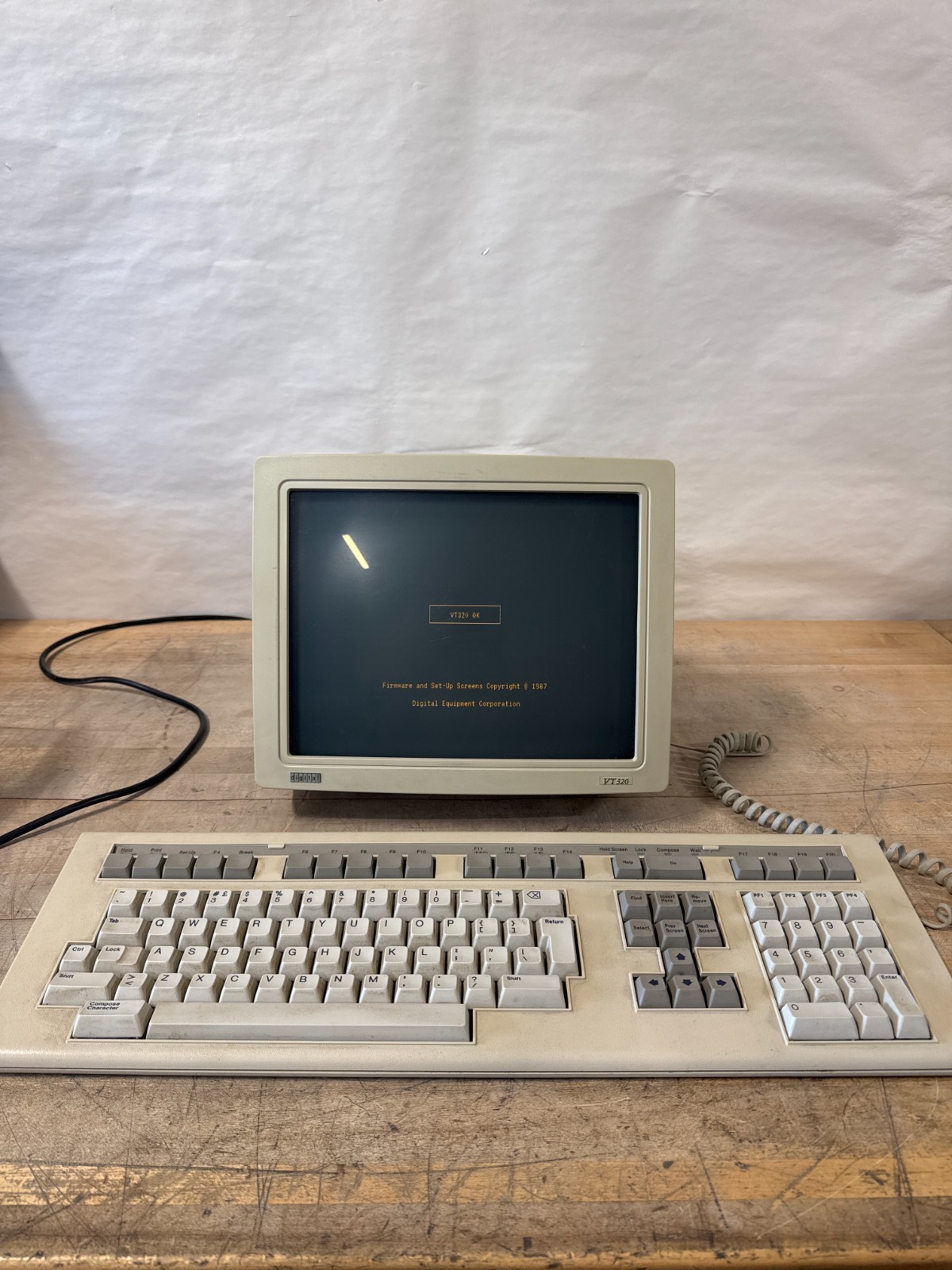 DEC Digital Equiment VT320 Terminal w/ OEM LK201 Keyboard - Tested/Works