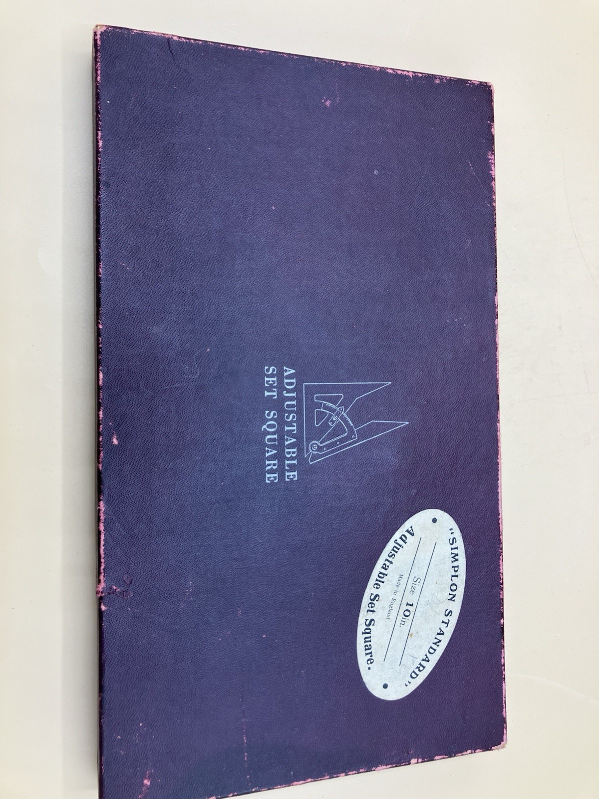 Vintage Simplon Adjustable Set Square & Parallel Rule Radius Gage Boxed Maths