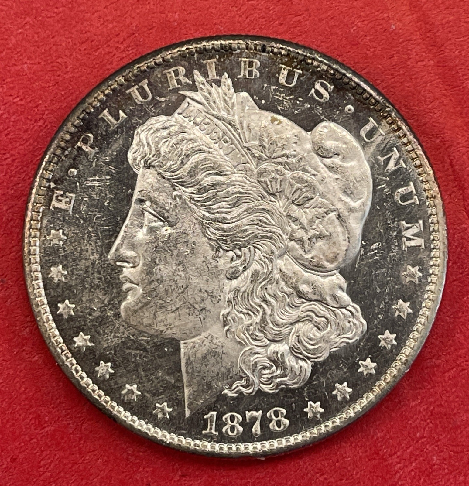 1878 S Morgan Silver Dollar, Choice/Gem Uncirculated, Rev Of ‘78, Prooflike.