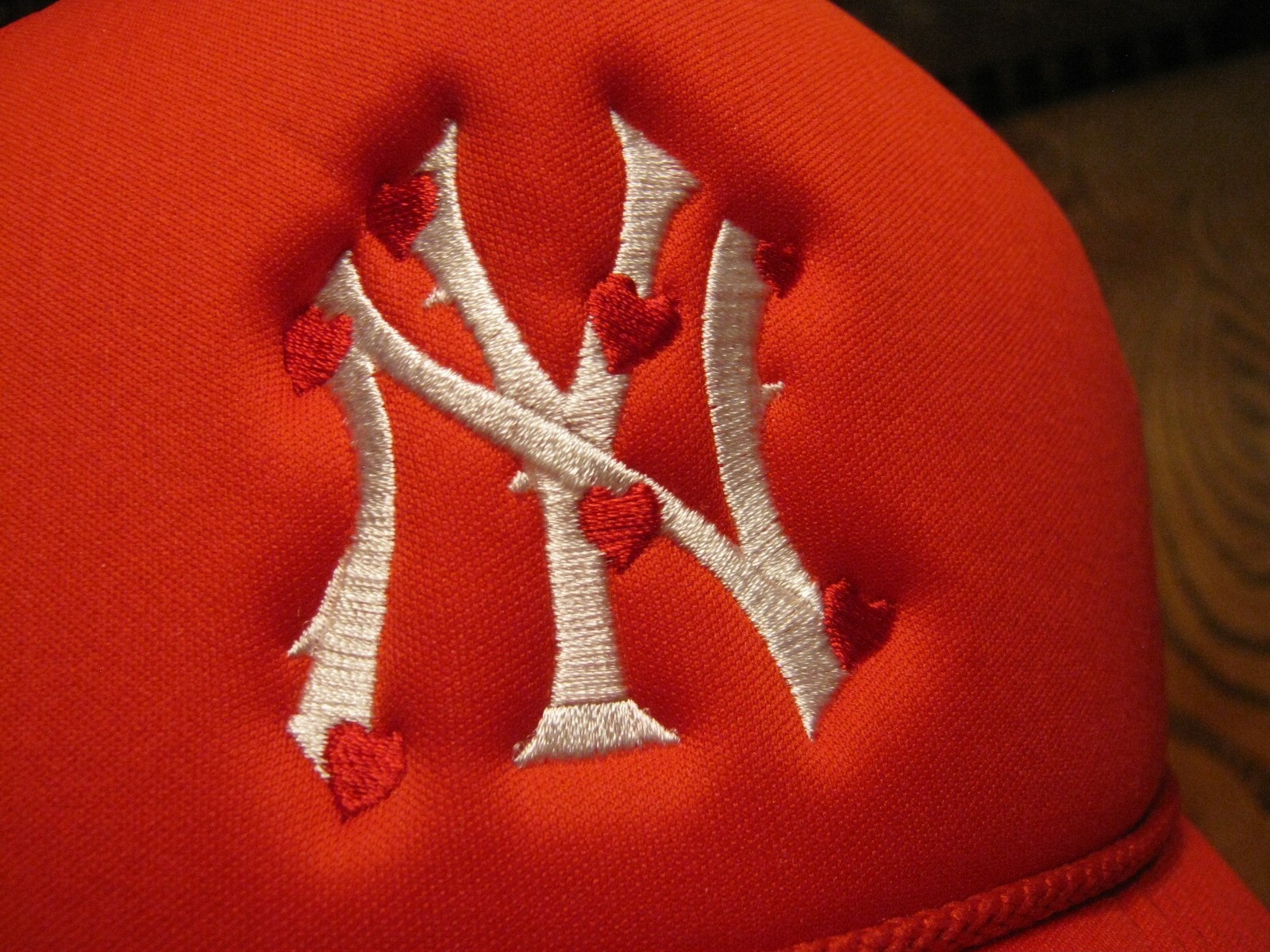 Baseball Nissun Cap Adjustable Lostlove Bloody Red ATL Hat ( NY )