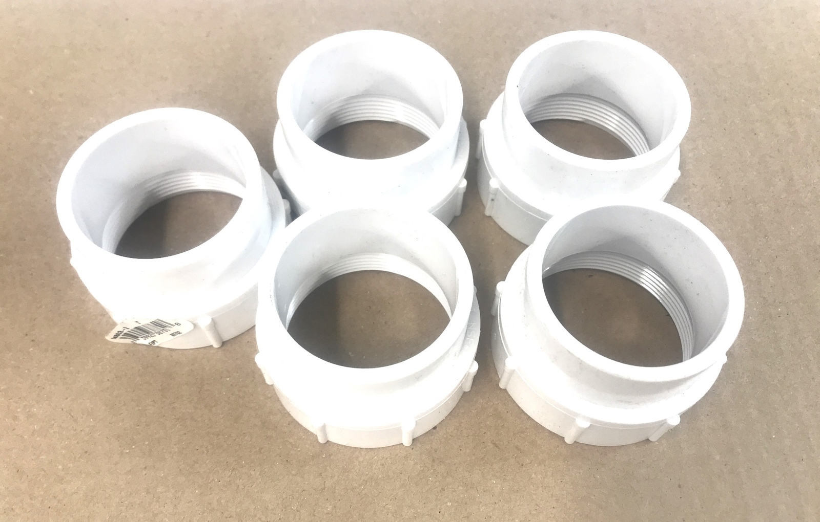 NIBCO PVC-I Fitting/Adapter 2" SPG X FIPT 4803-2 (93702) [Lot of 5] NOS