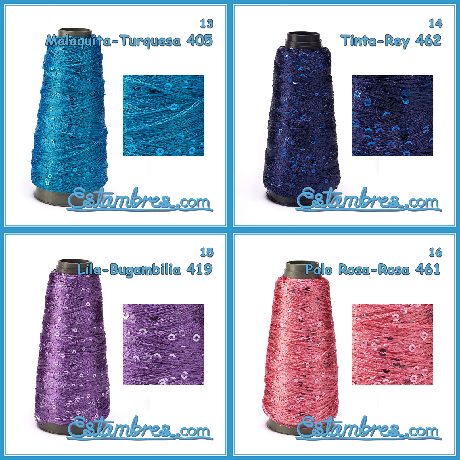 LENTEJUELA [Cone 50grs] - Fine Sequin Shiny Thread for Crafts