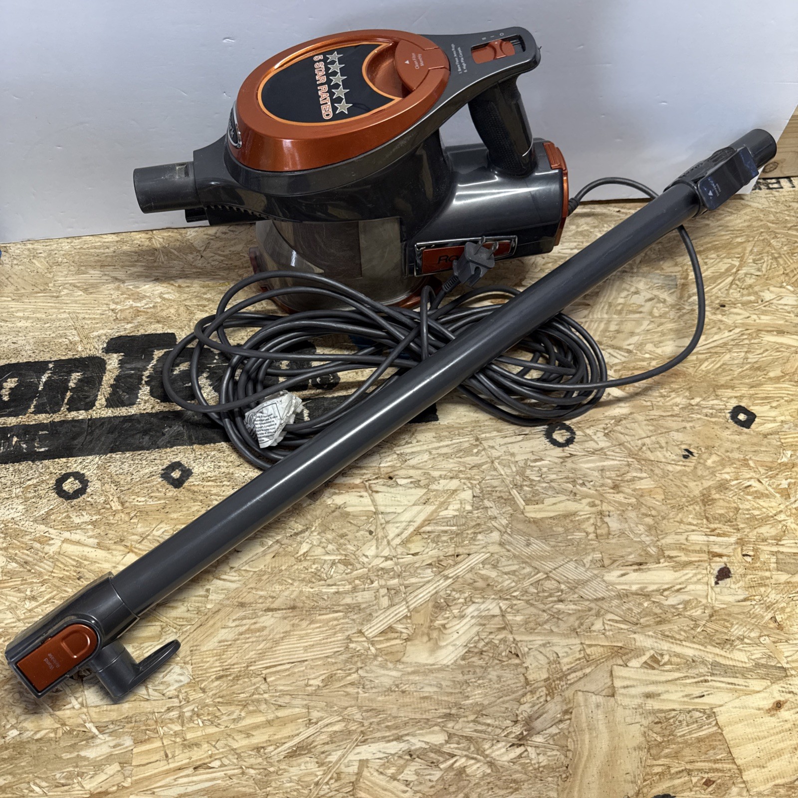 Shark HV301 Rocket Orange/Gray Upright Vacuum Cleaner - Main Unit - No Bottom
