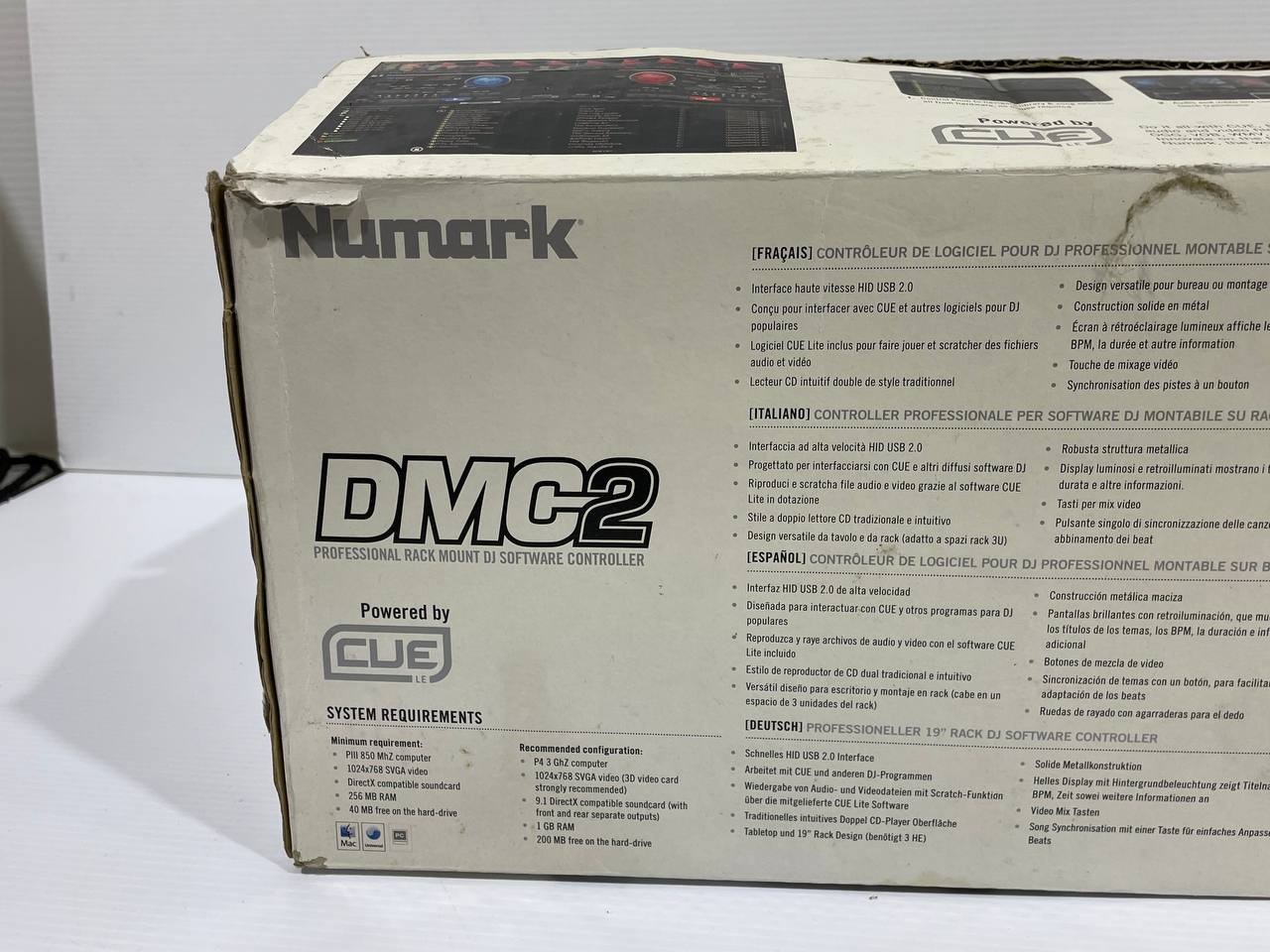 Numark DMC2 PROFESSIONAL RACKMOUNT DJ SOFTWARE CONTROLLER - No Cord, Untested.