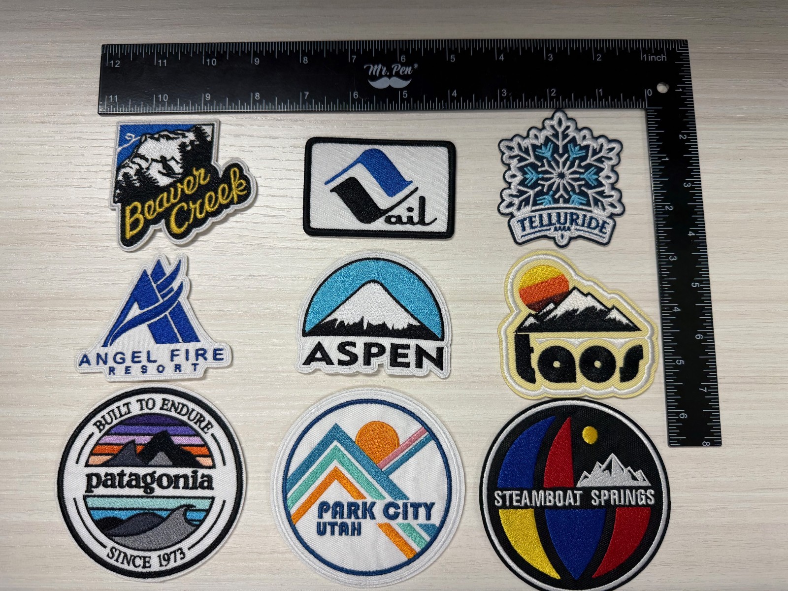 9 Ski Patch Lot Iron or Sew On