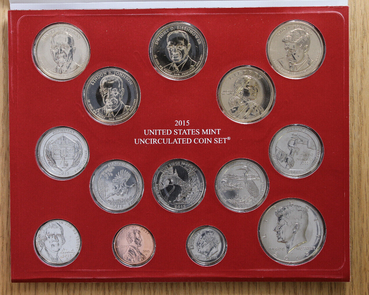 2015 Mint Set - Uncirculated Coins - 28-Coin Set - P & D