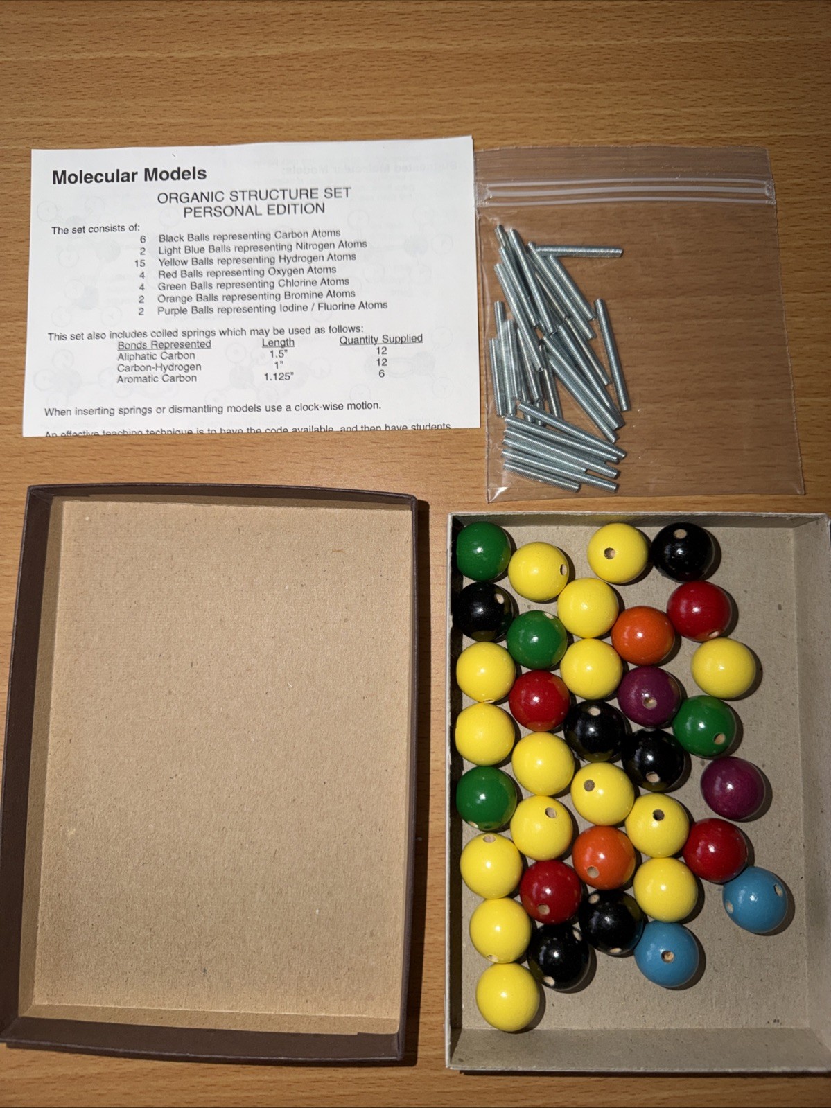 Molecular Model Organic Structure Set Personal Edition