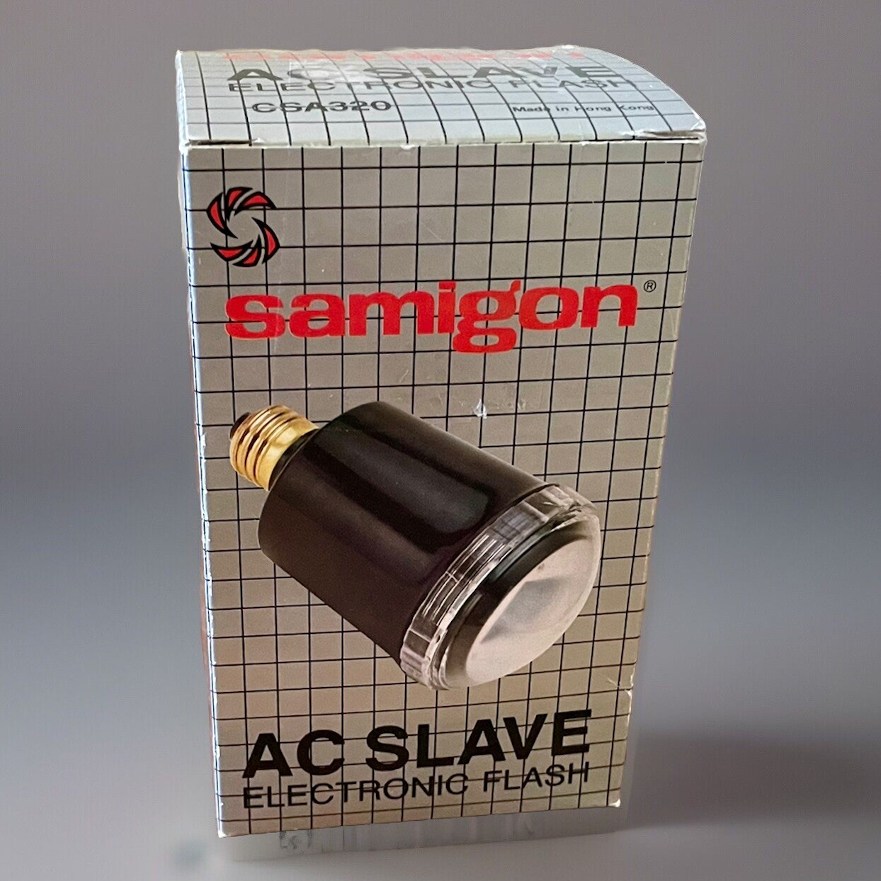 Samington AC MASTER Electronic Flash Fits Into Standard Socket NEW Old