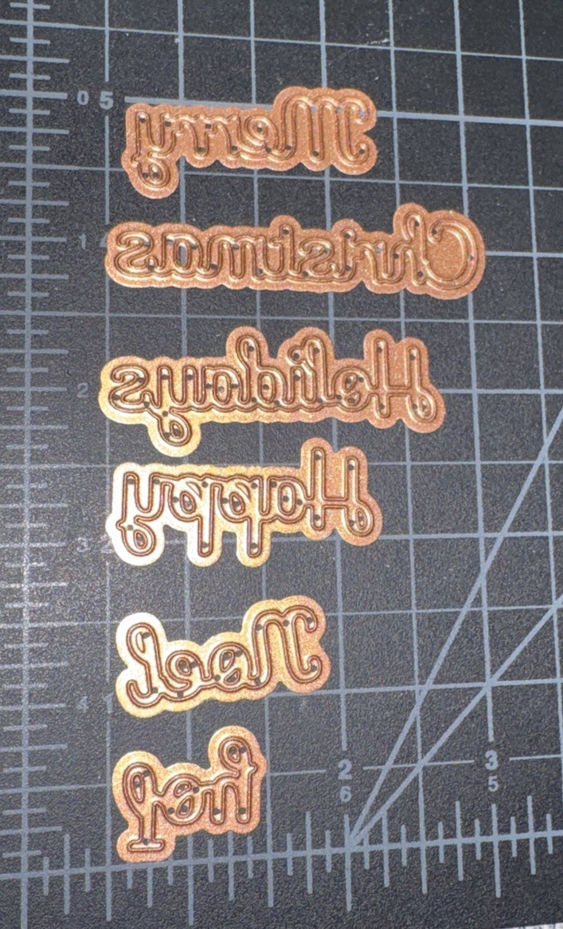 Spellbinders Holiday Dies, Merry Christmas, Joy, Noel, Happy Holidays