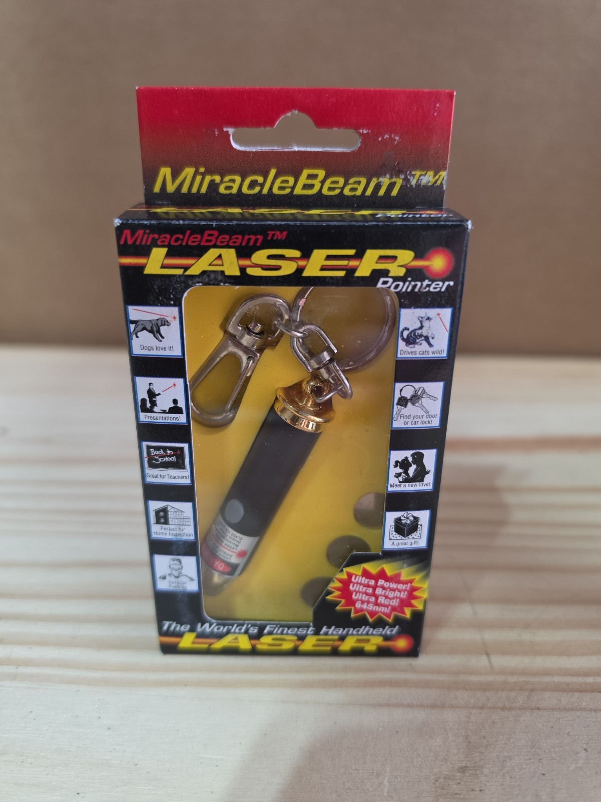 Vintage  KEY CHAIN LASER POINTER KIT Model . New Dead Stock