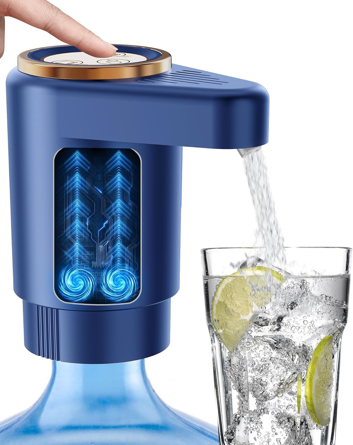 Water Jug Pump for 5 Gallon Bottle – Portable Electric USB-C Charging Dispenser,