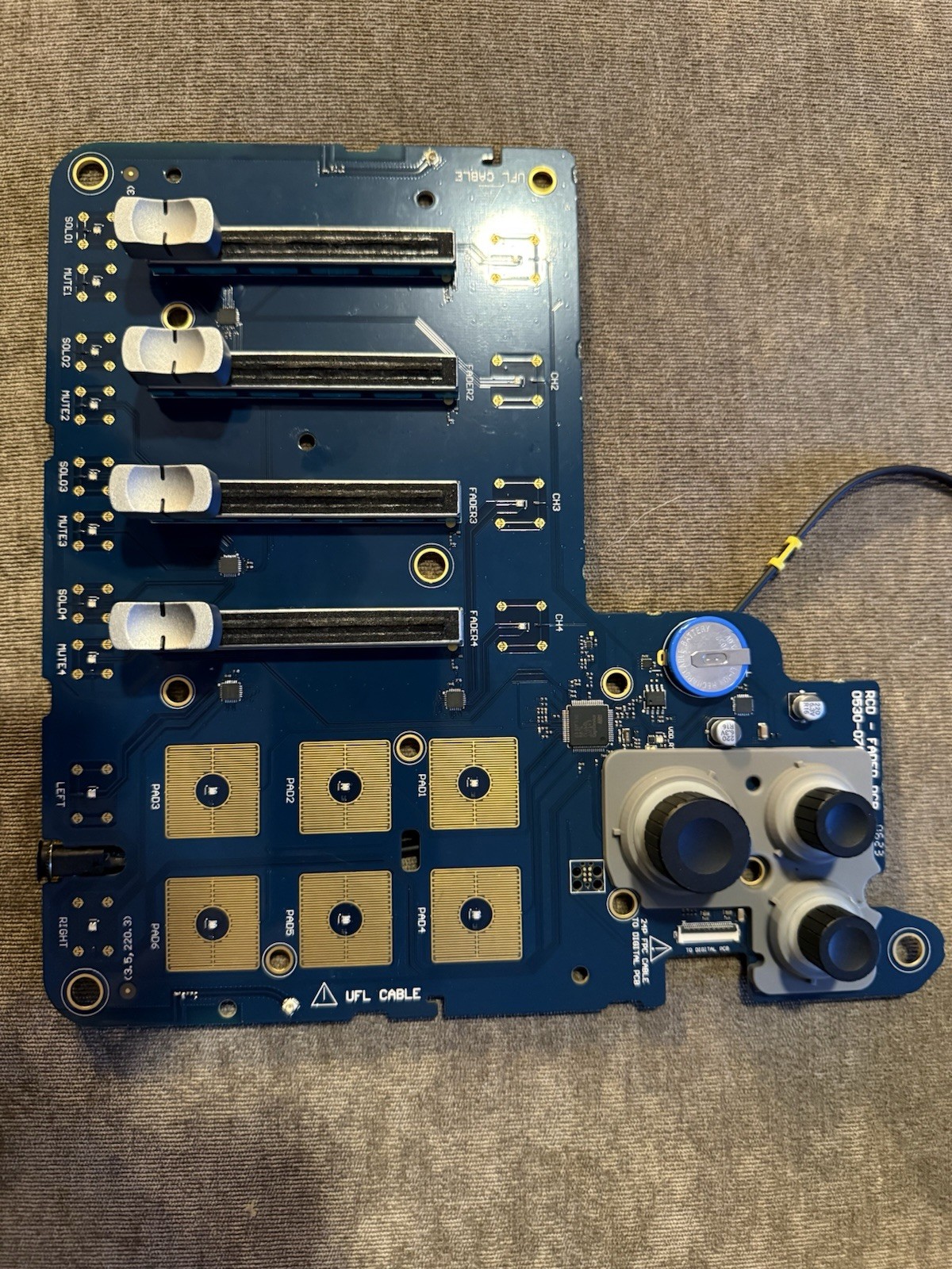 RodeCaster Duo Integrated Audio Production Studio Fader PCB - Parts