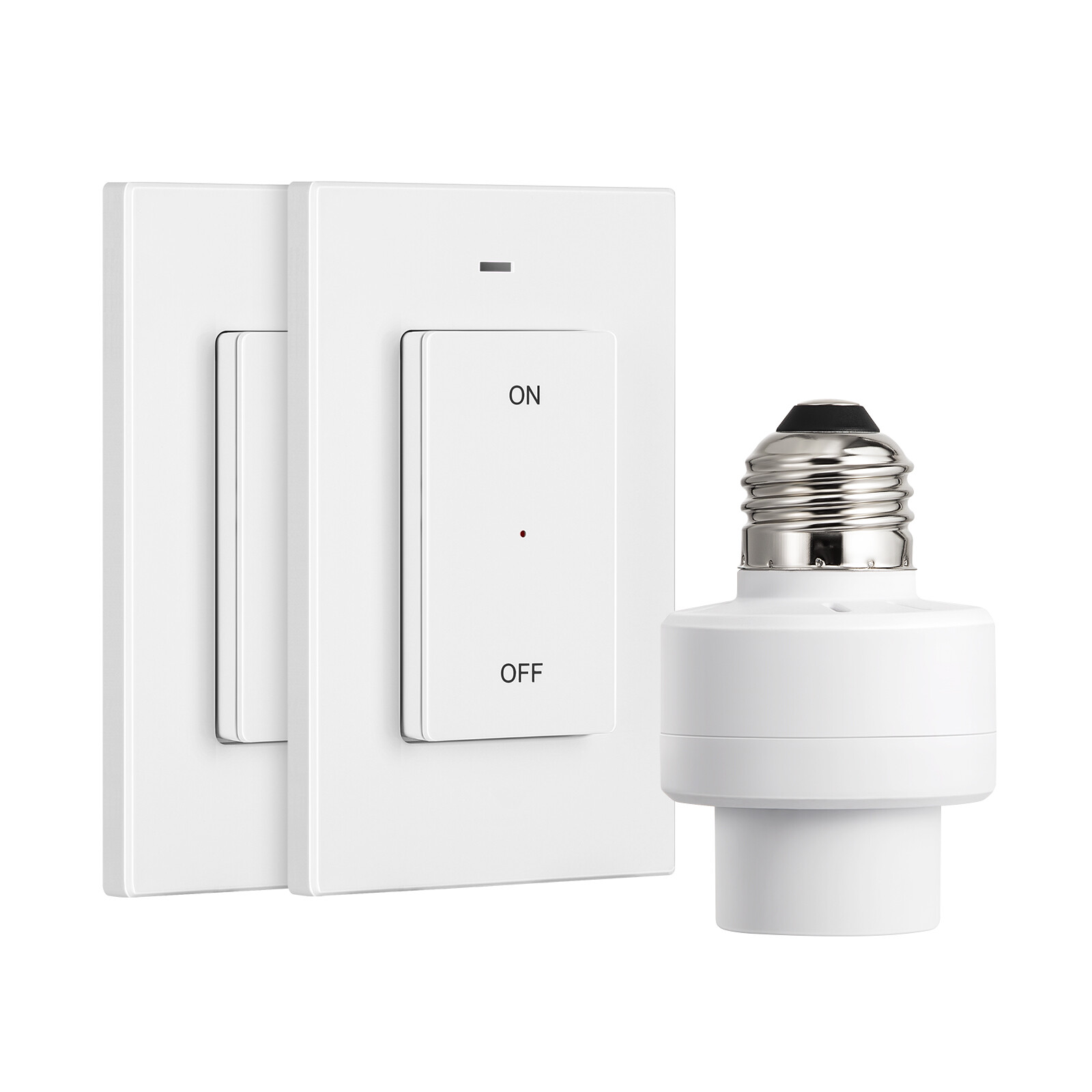 DEWENWILS Remote Control Light Socket, Wall Mounted Wireless Light Switch 100FT