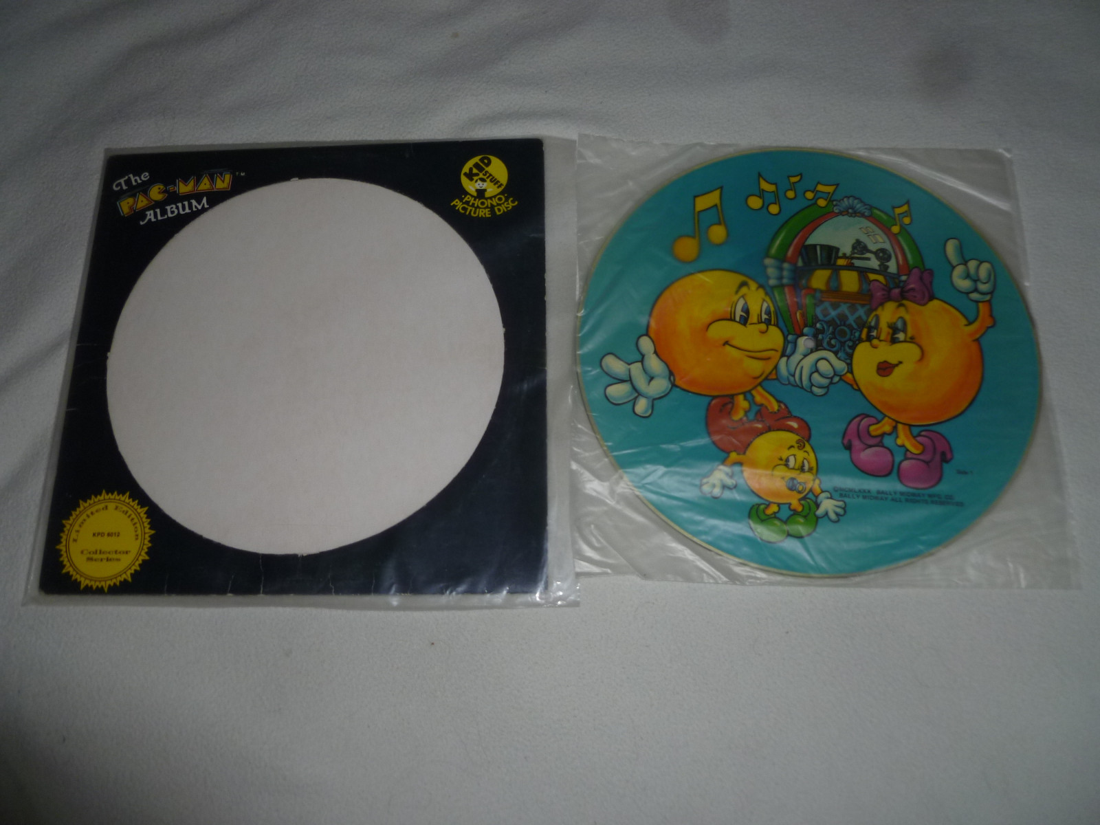 VINTAGE THE PACMAN ALBUM PHONO PICTURE DISC LIMITED EDITION COLLECTOR 1980 BALLY