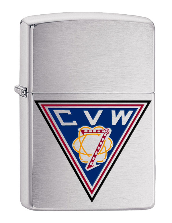 Carrier Air Wing 7 CVW-7  Zippo MIB  US Navy Brushed Chrome 2007