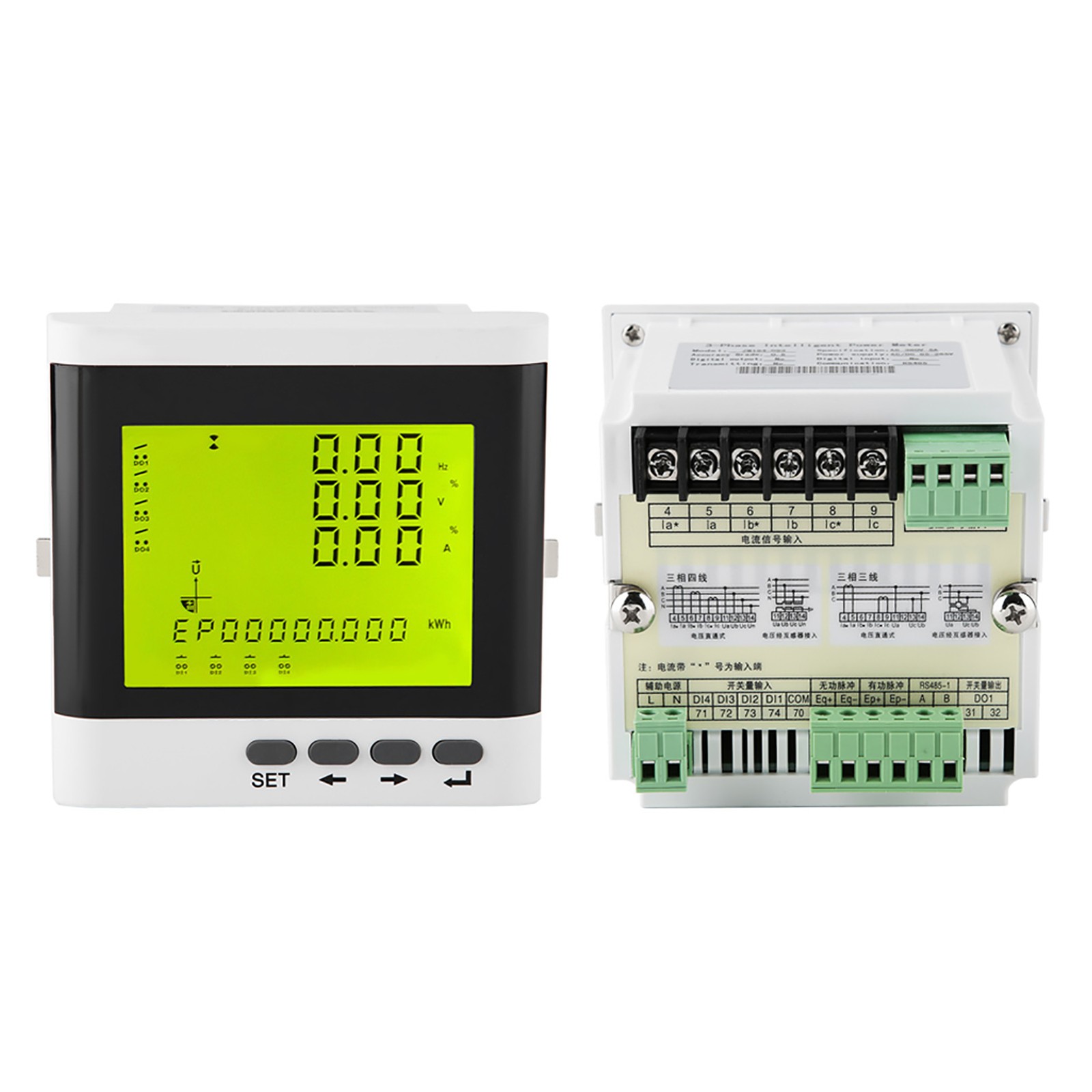 Multi Function LED Power Meter For Three Phase Measurement