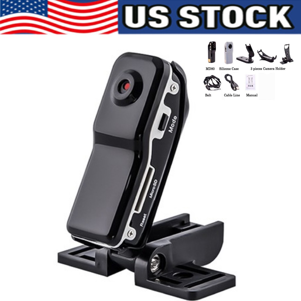 Mini Police Body Camera HD 1080P Video DVR Clip IR Night Cam Camcorder US