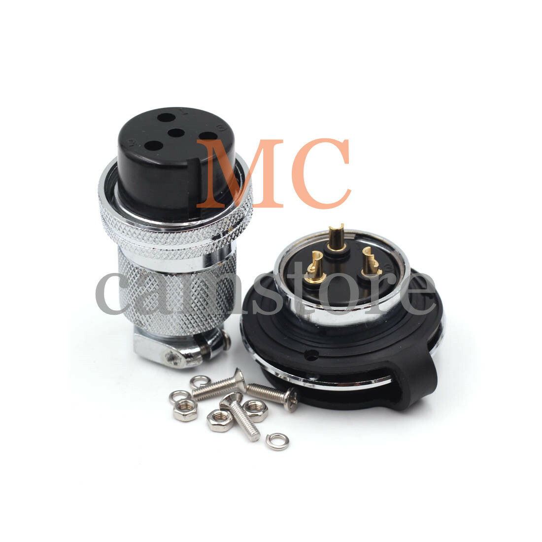 GX30 3Pin Plug and Socket 30mm Screw Type Panel Connector Aviation