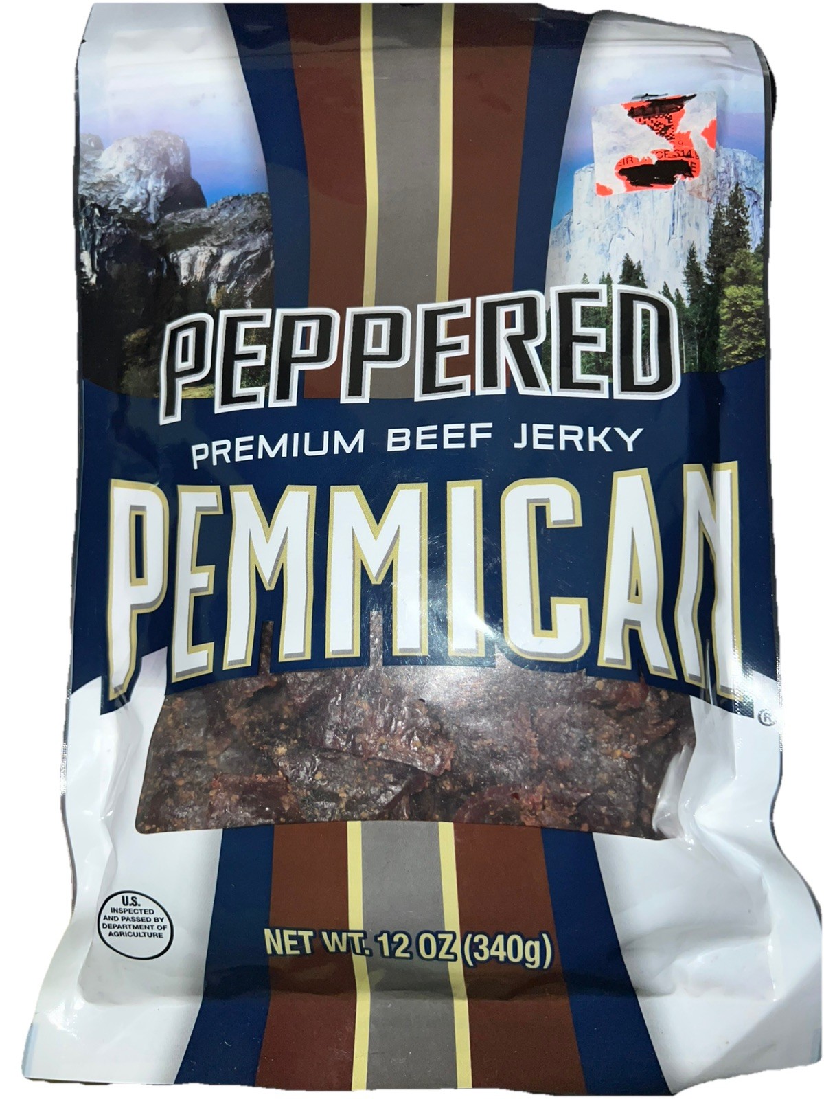 12 Oz bag of Pemmican Peppered  Premium Beef Jerky