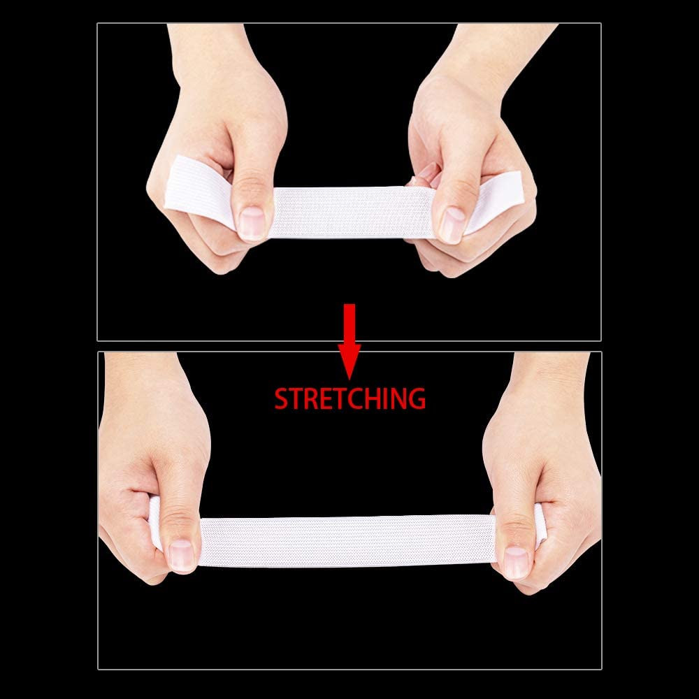 Elastic Bands for Sewing 1 Inch 32 Yards White Knit Elastic Spool High Elasticit