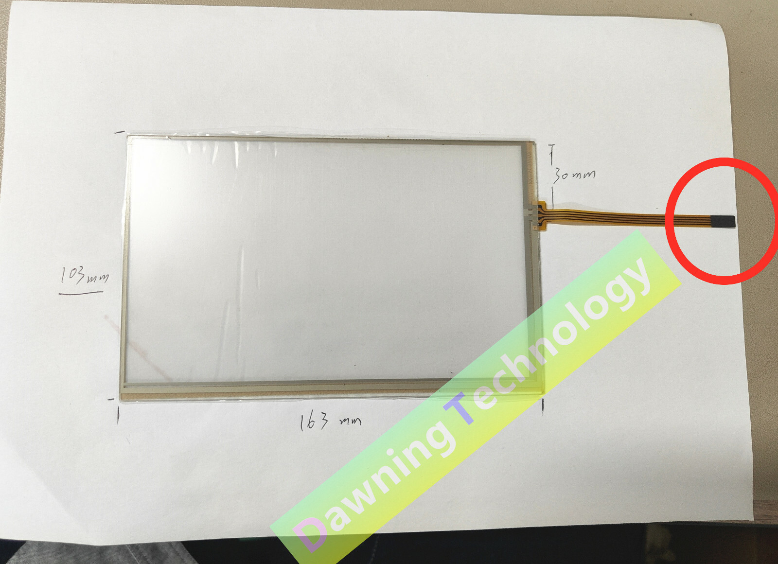 7 inch New Touch screen digitizer Panel 103mm * 165mm  163mm 164mm