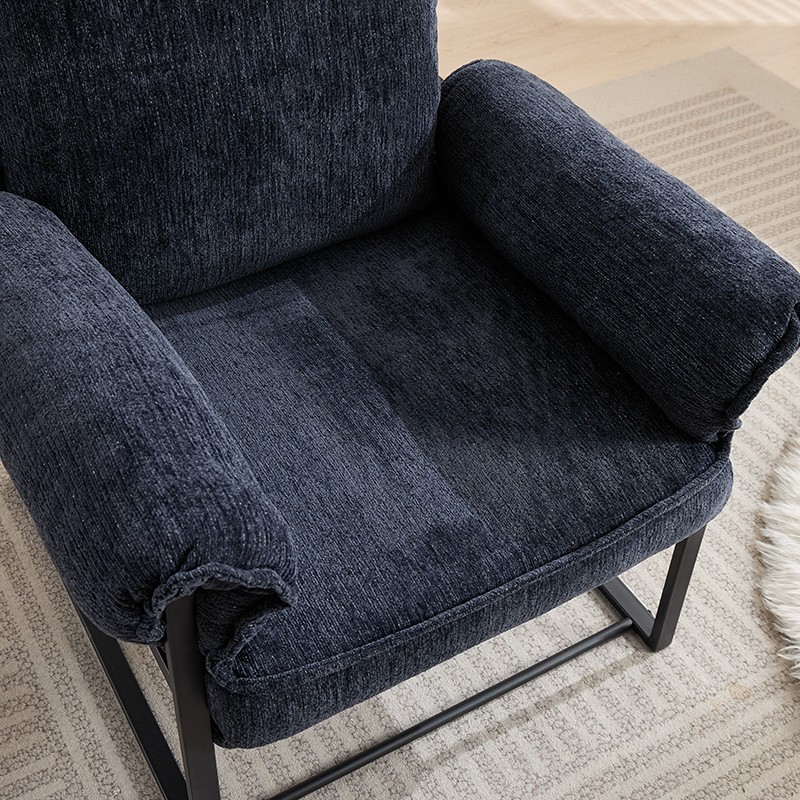 Adjustable Chenille Recliner Chair Modern Single Reclining Sofa for Living Room