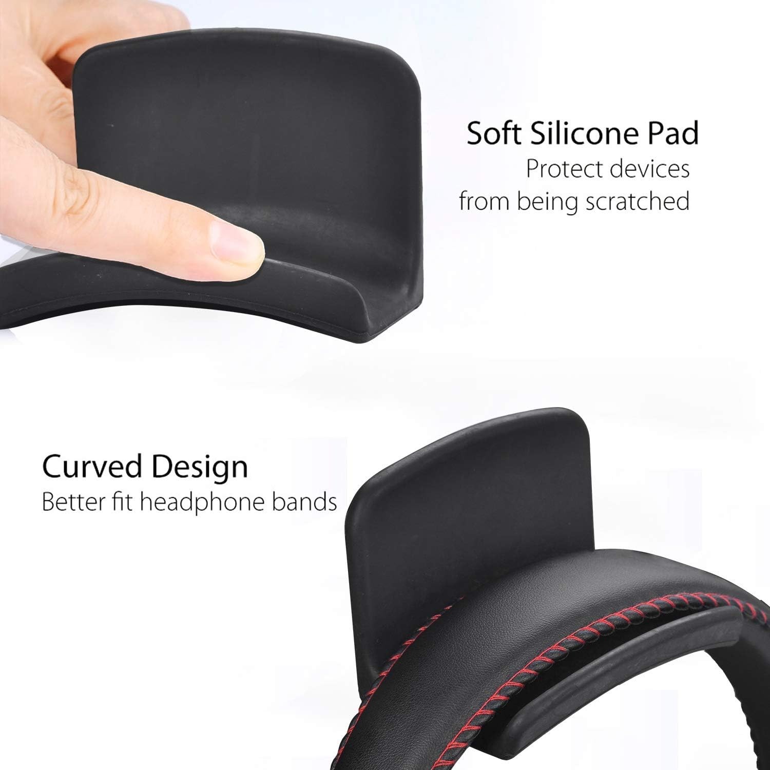 Neetto HS907 - Headphone Hanger Holder Wall Mount, Headset Hook Under Desk, U...