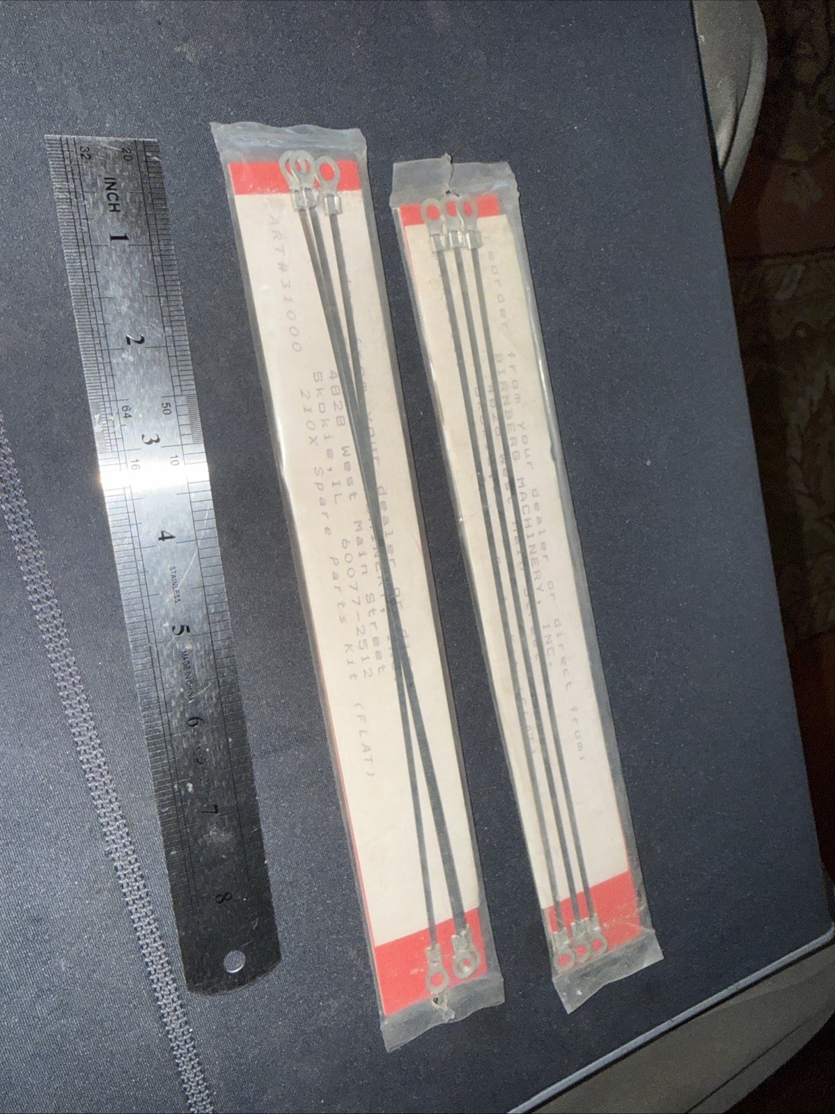 Impulse Heat Sealer Bag Seal Elements Only 2 Packs Birnberg Machinery Inc NOS