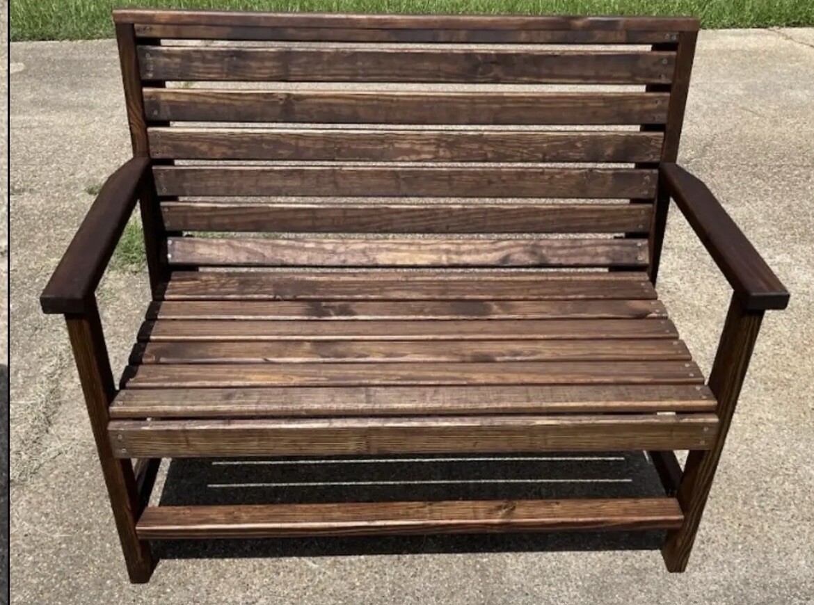 Custom Made Wooden Bench