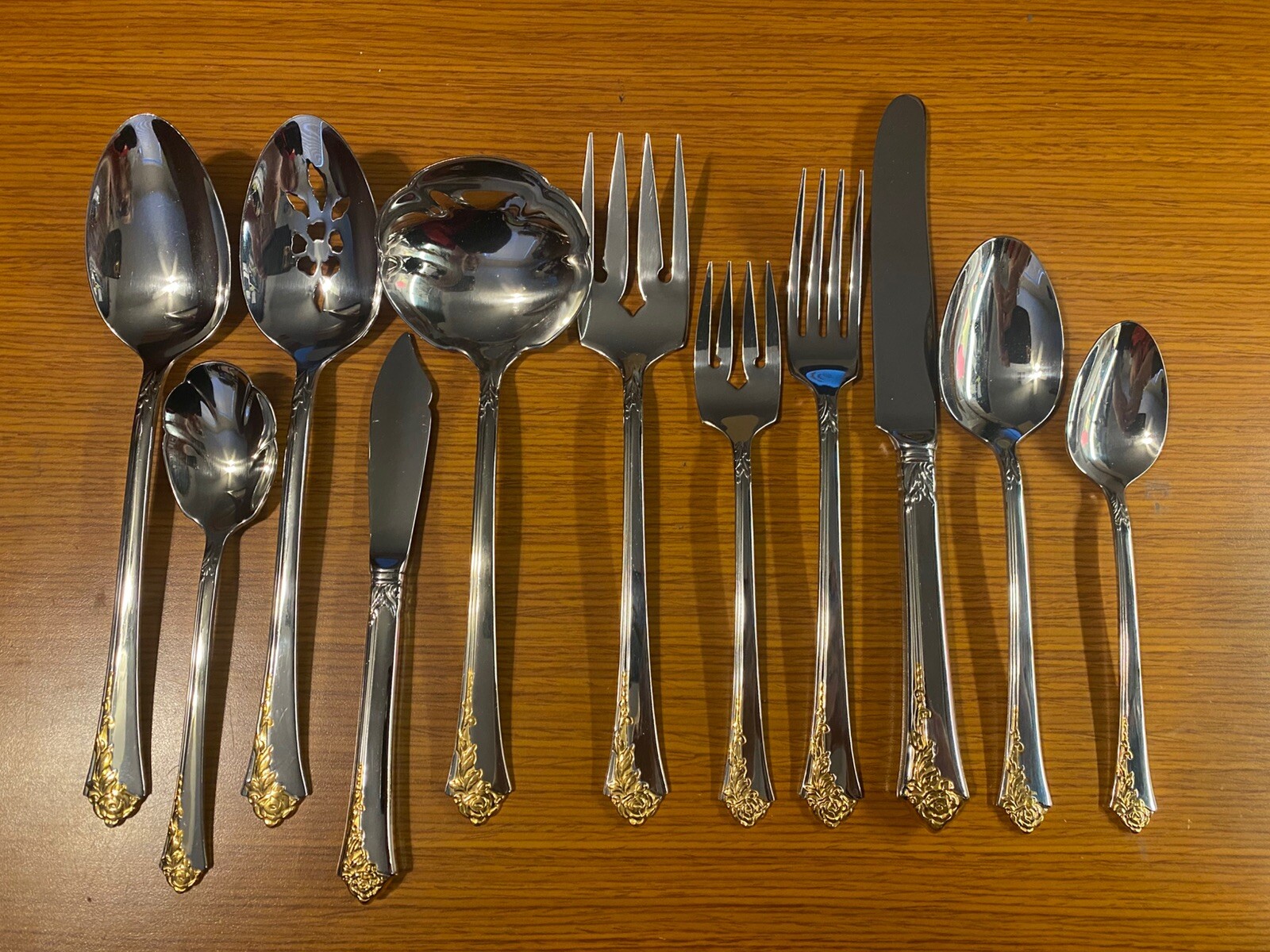 Oneida Golden Damask Rose Stainless Flatware You Choose Your Choice by the Piece