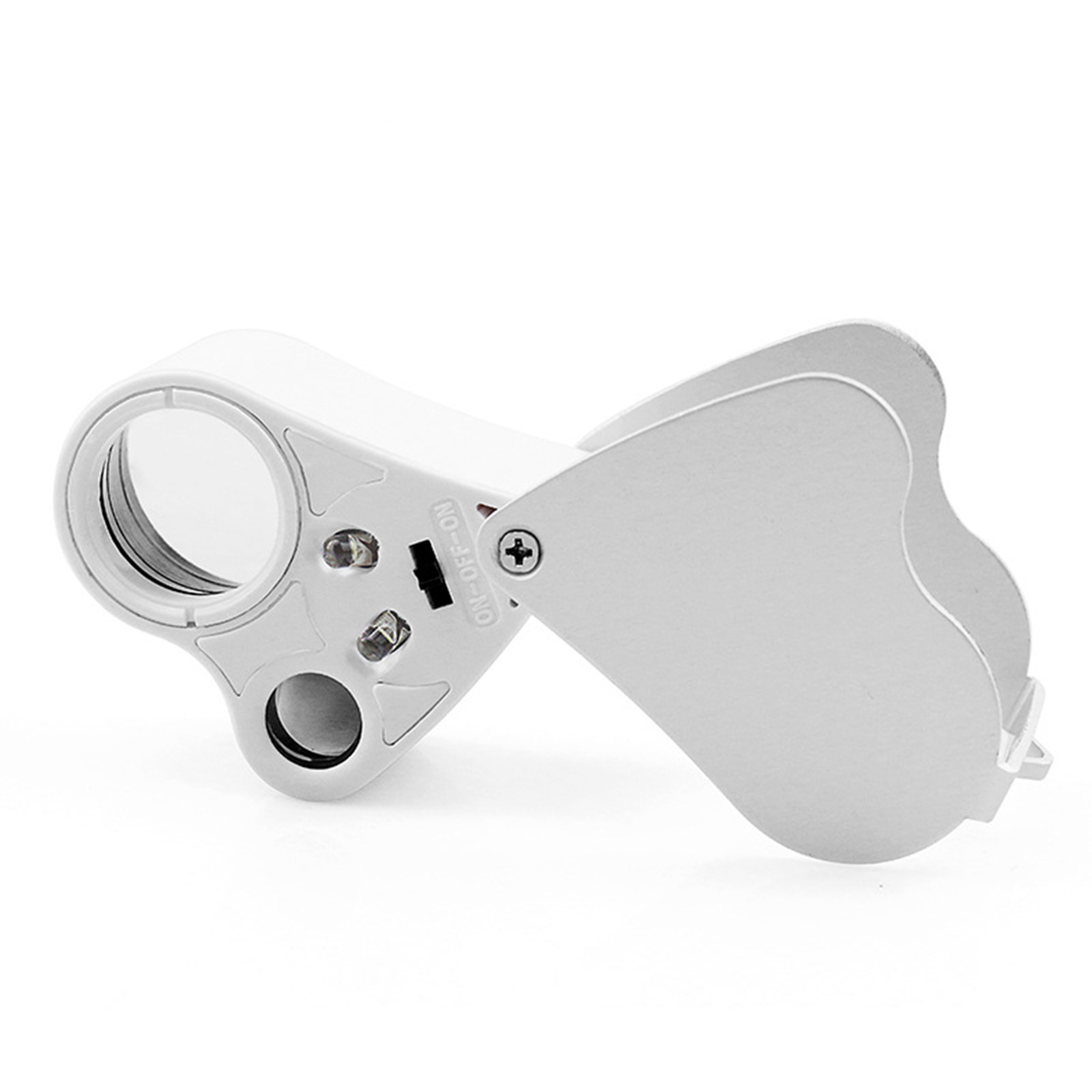 2 in 1 30x 60x Jeweler  Loupe Dual lenses Band Light Antique geology Magnifier