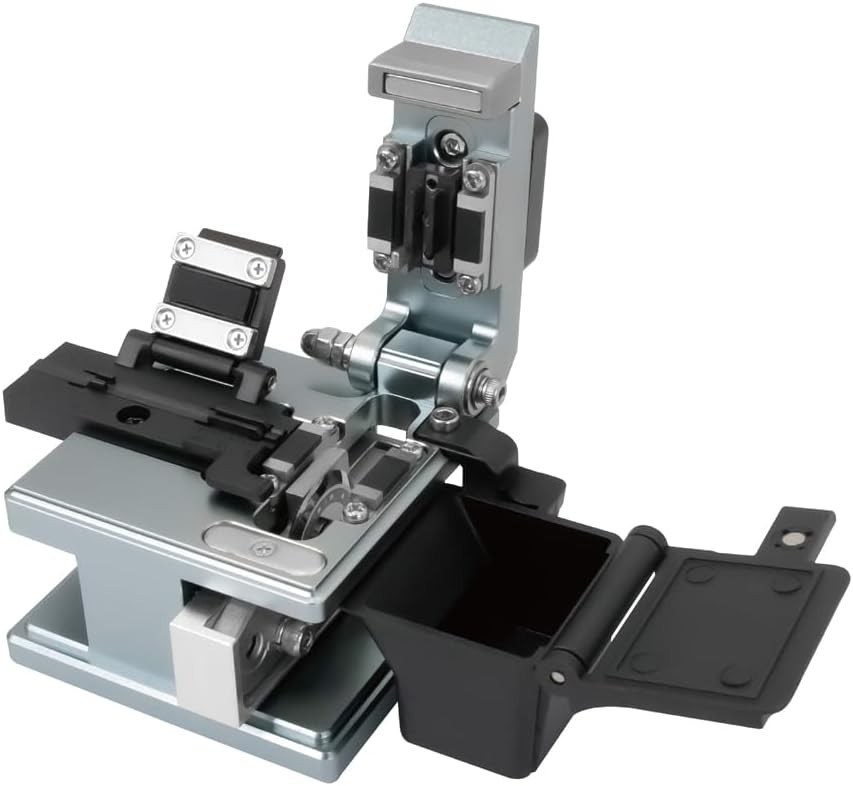 Fiber Cleaver with Scrap Collector and 4-in-1 Fixture, For Fibers 125μm to 900μm