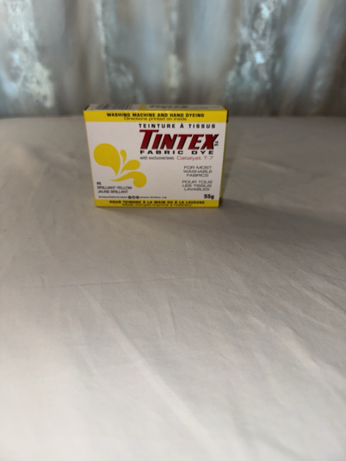 Vintage Tintex Color Clothing Fabric Dye Brilliant Yellow #5 New Old Stock