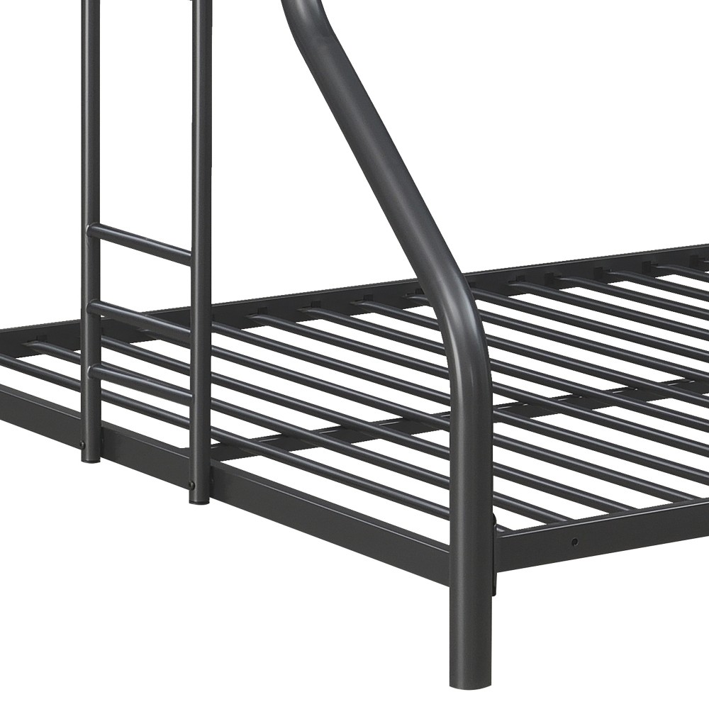 Triple Bunk Bed FULL over FULL over FULL | 3 Full Size Beds | Black Metal Frame