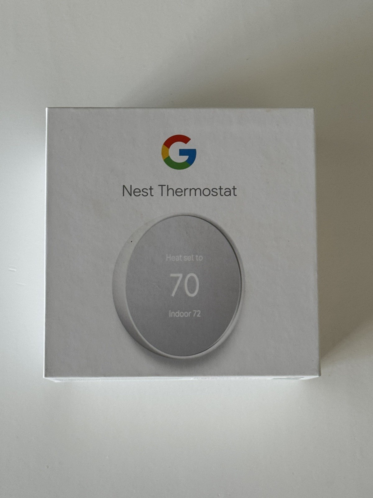 Google Nest Smart Thermostat, Snow - GA01334-US