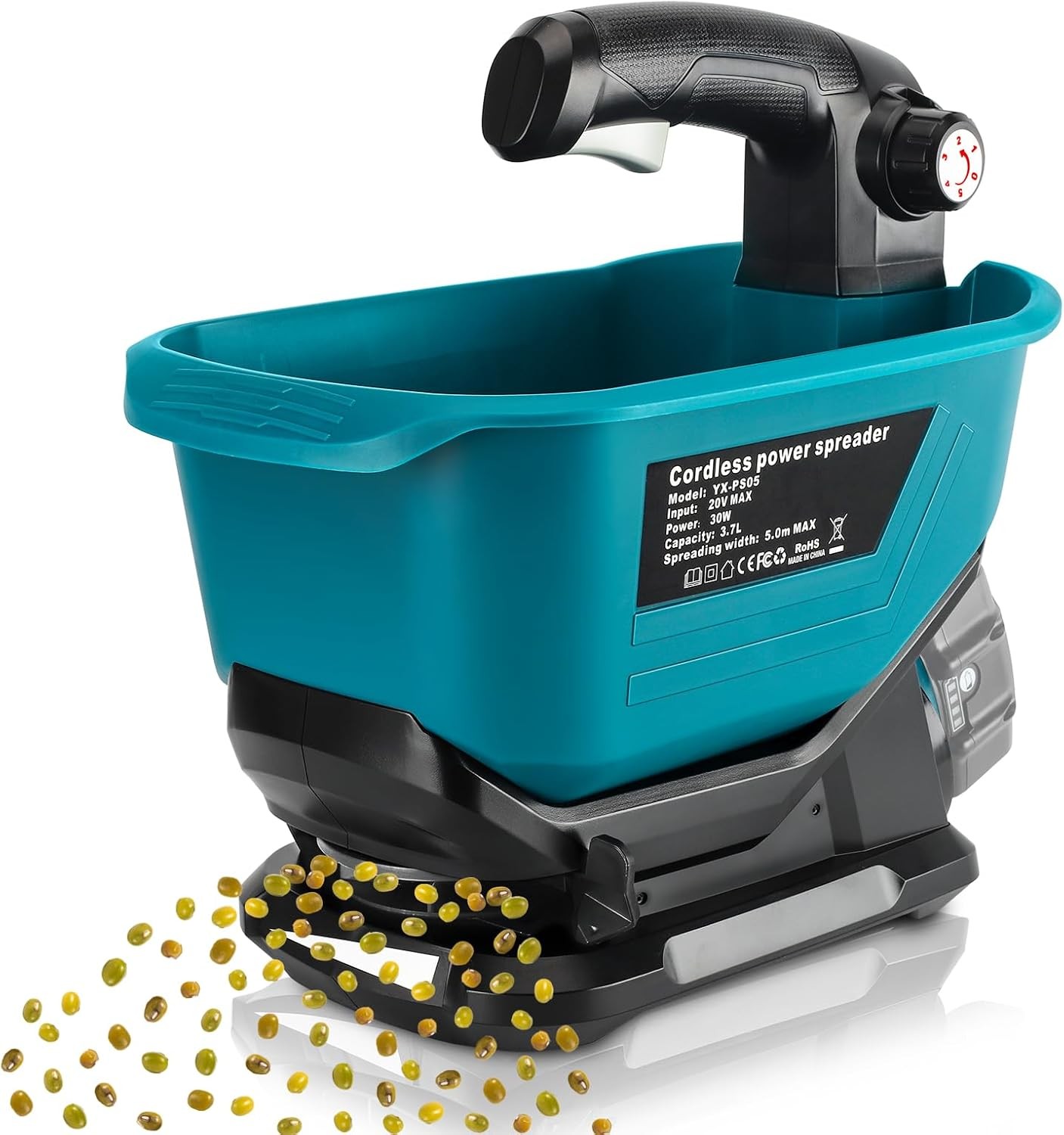 Handheld Seed Fertilizer Spreader for Makita 18V Battery for Salt&Ice Melt Tool