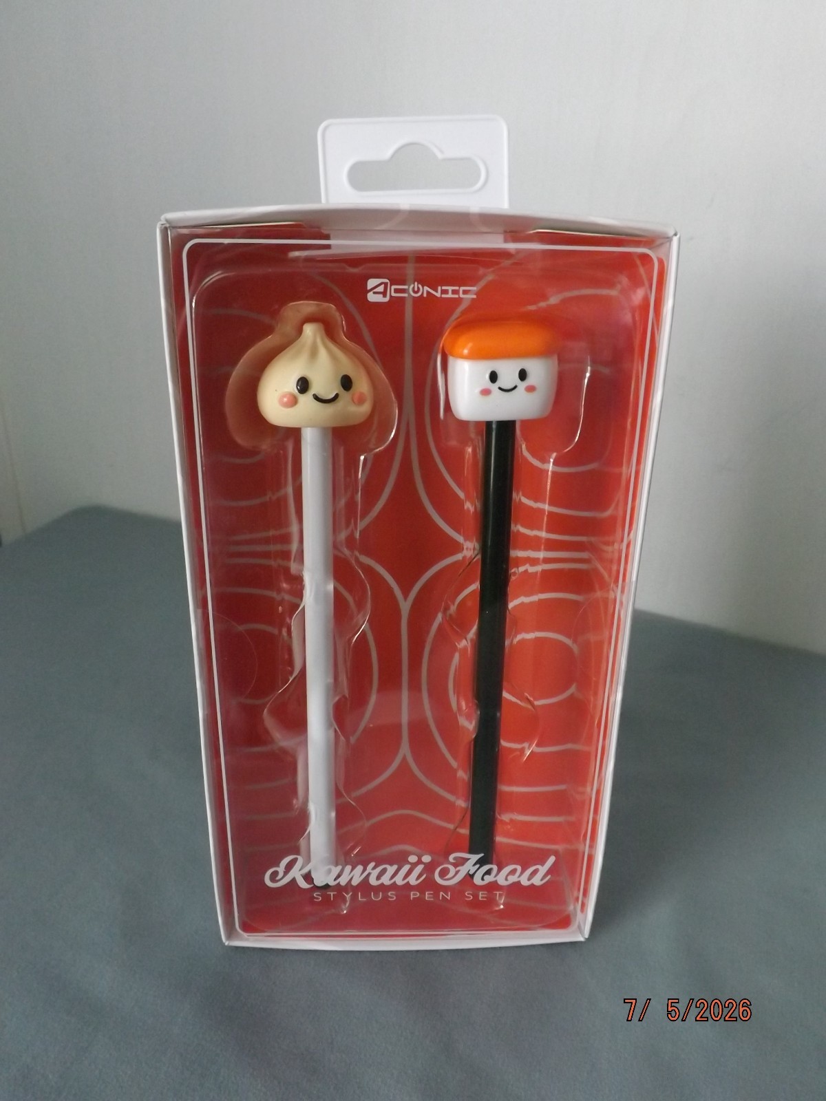 Kawaii Food Stylus Pen Set New