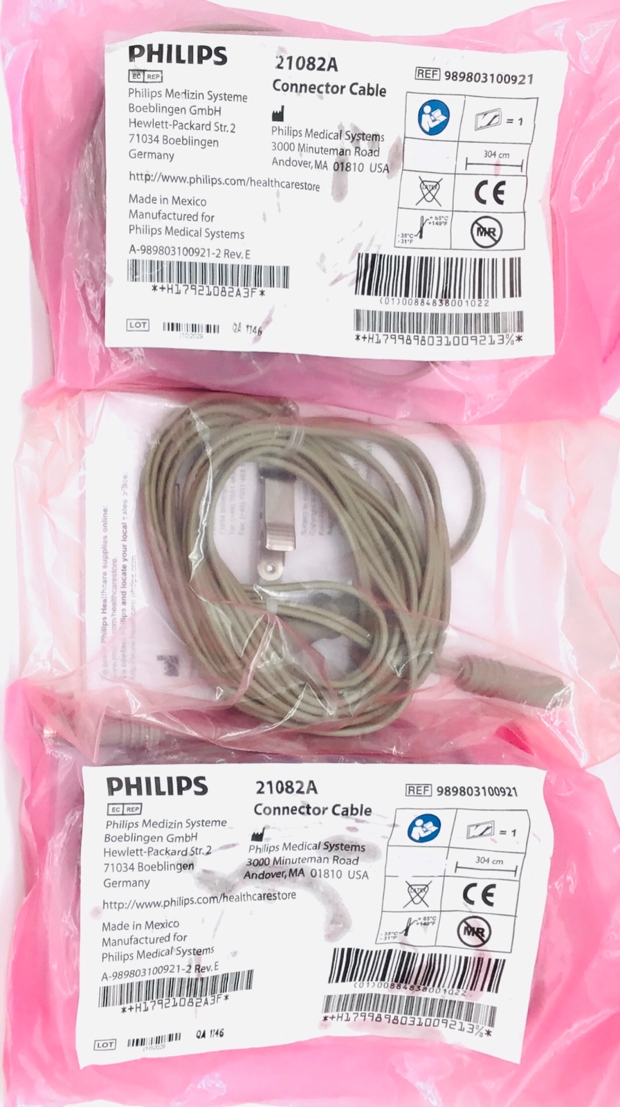 Philips 21082A Connector Cable - LOT of 3 - NEW