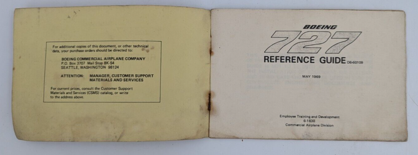 Boeing 727 Reference Guide D6-60109 May 1969