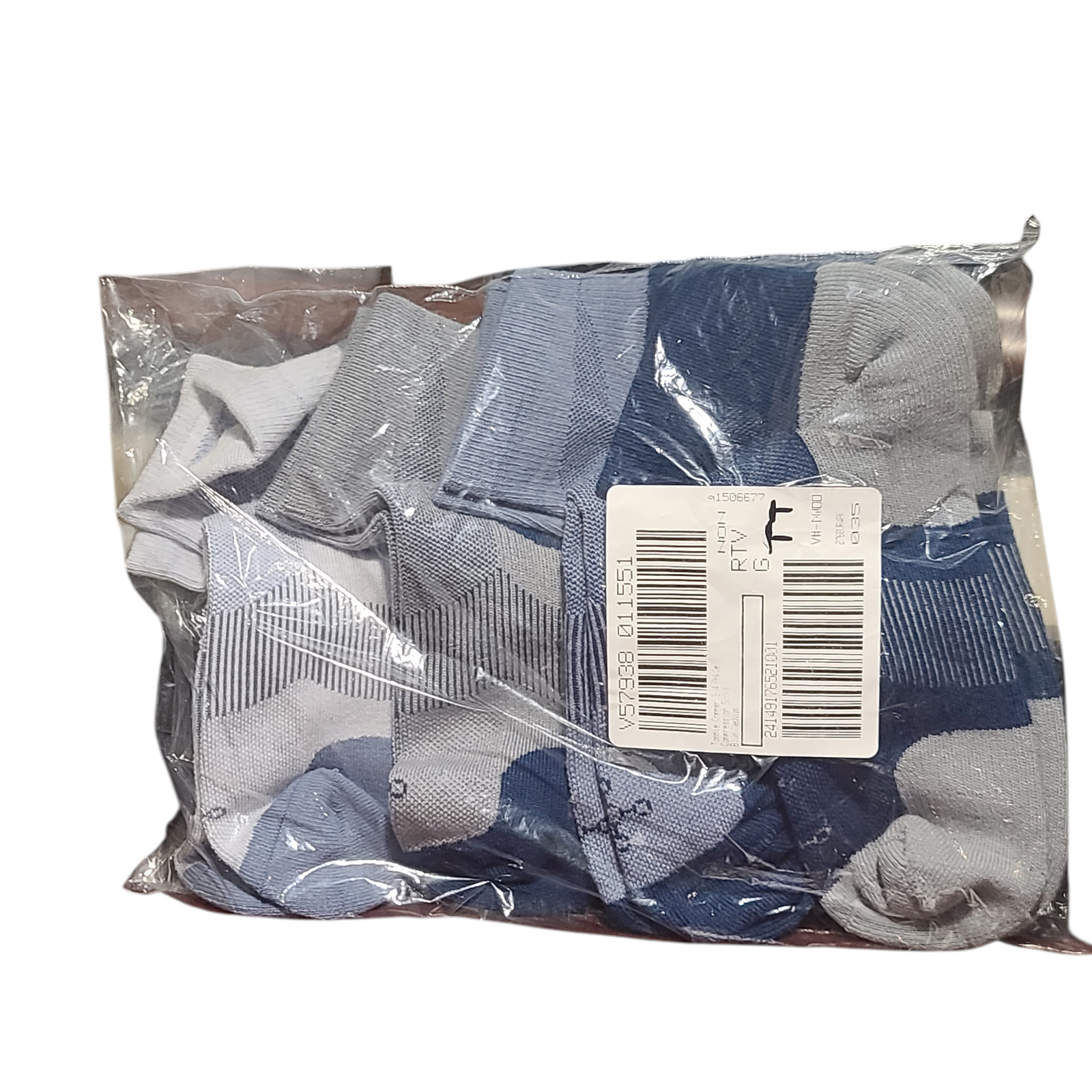 Tommie Copper Blue 4Pk Ankle Compression Socks - Medium