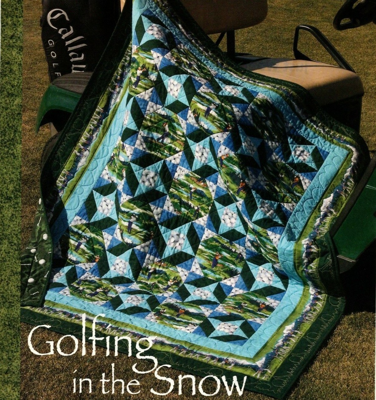 Golfing In The Snow Quilt Pattern Pieced SV