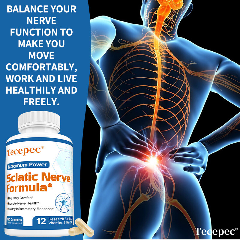 Premium Sciatic Nerve Support Formula – 120 Capsules