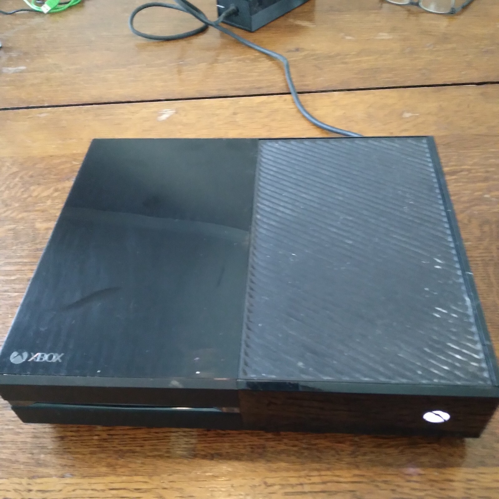Xbox One Console with power cord and 4 games