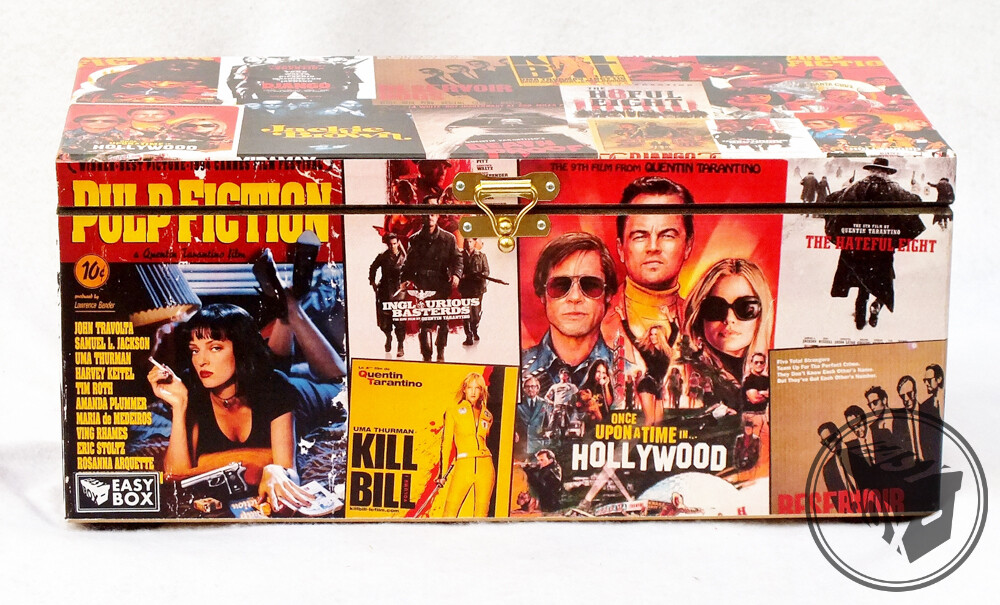 Tarantino - DVD 's / Blu-rays Box Chest MDF