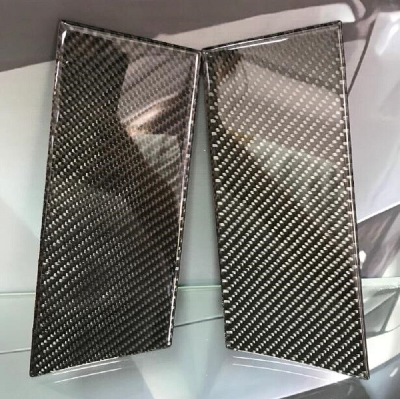 Real Carbon Fiber Car Window B Pillar Trim Accessories For Nissan 350Z Z33