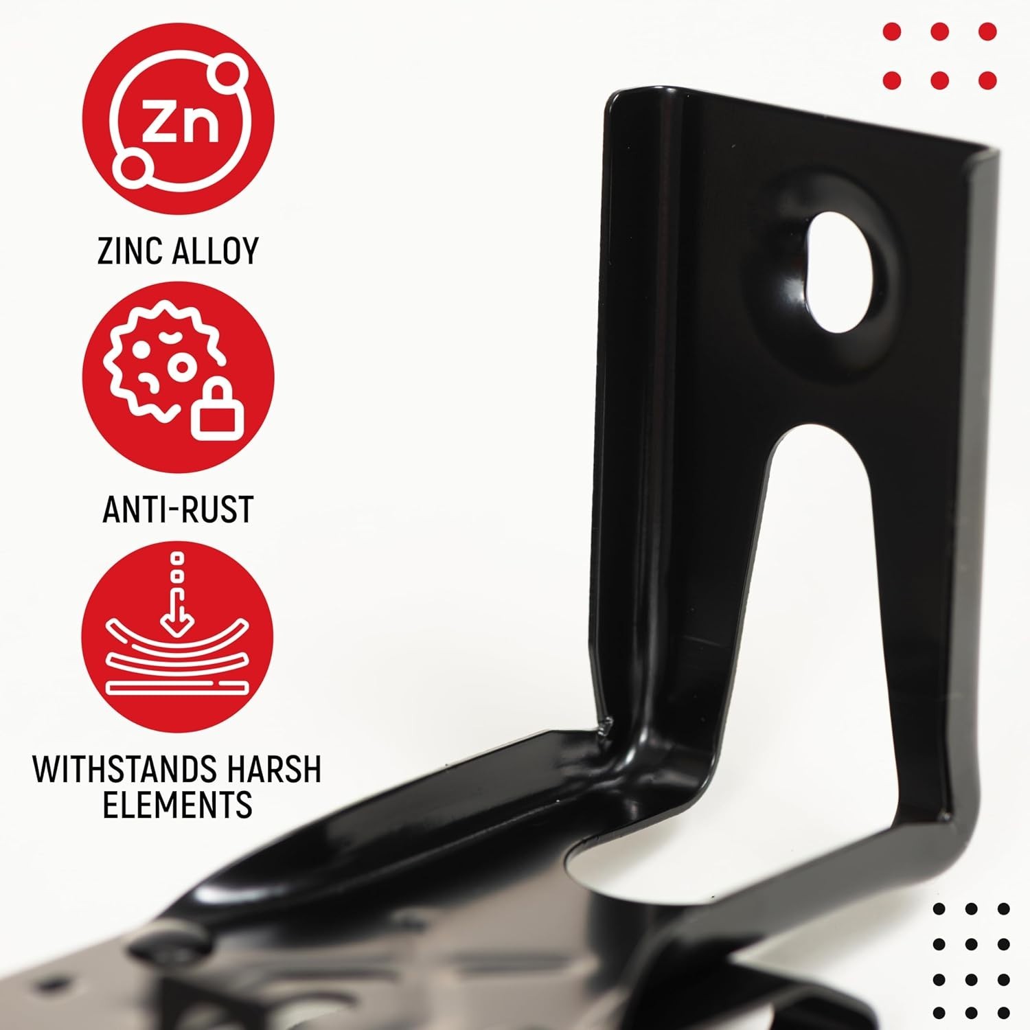2-Pack Zinc Alloy Garage Door Sensor Brackets for 41A5034 - Secure Installation