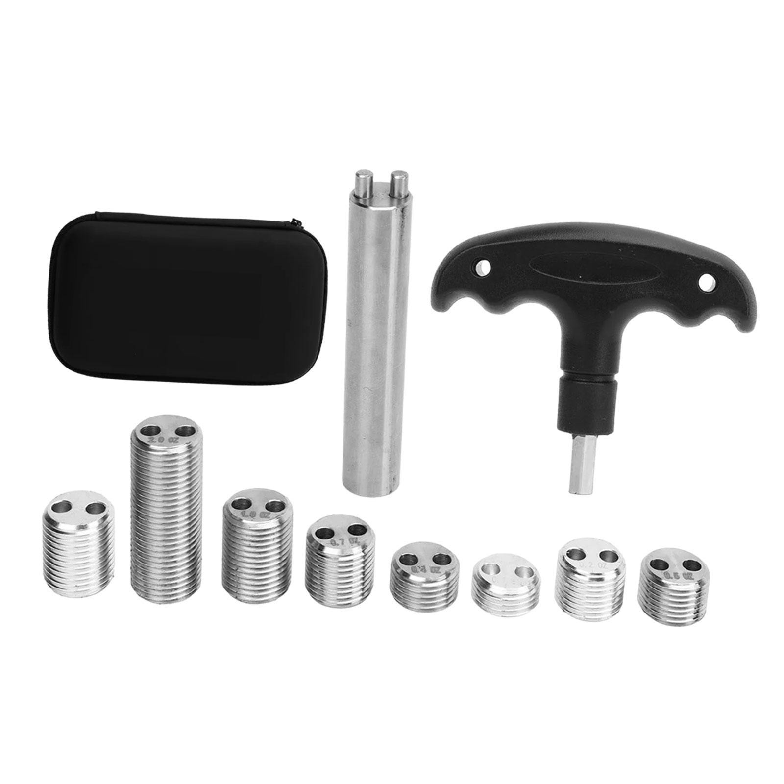 8Pcs Weight Bolt for Billiard Pool Cue with Tool Billiard Cue Accessories