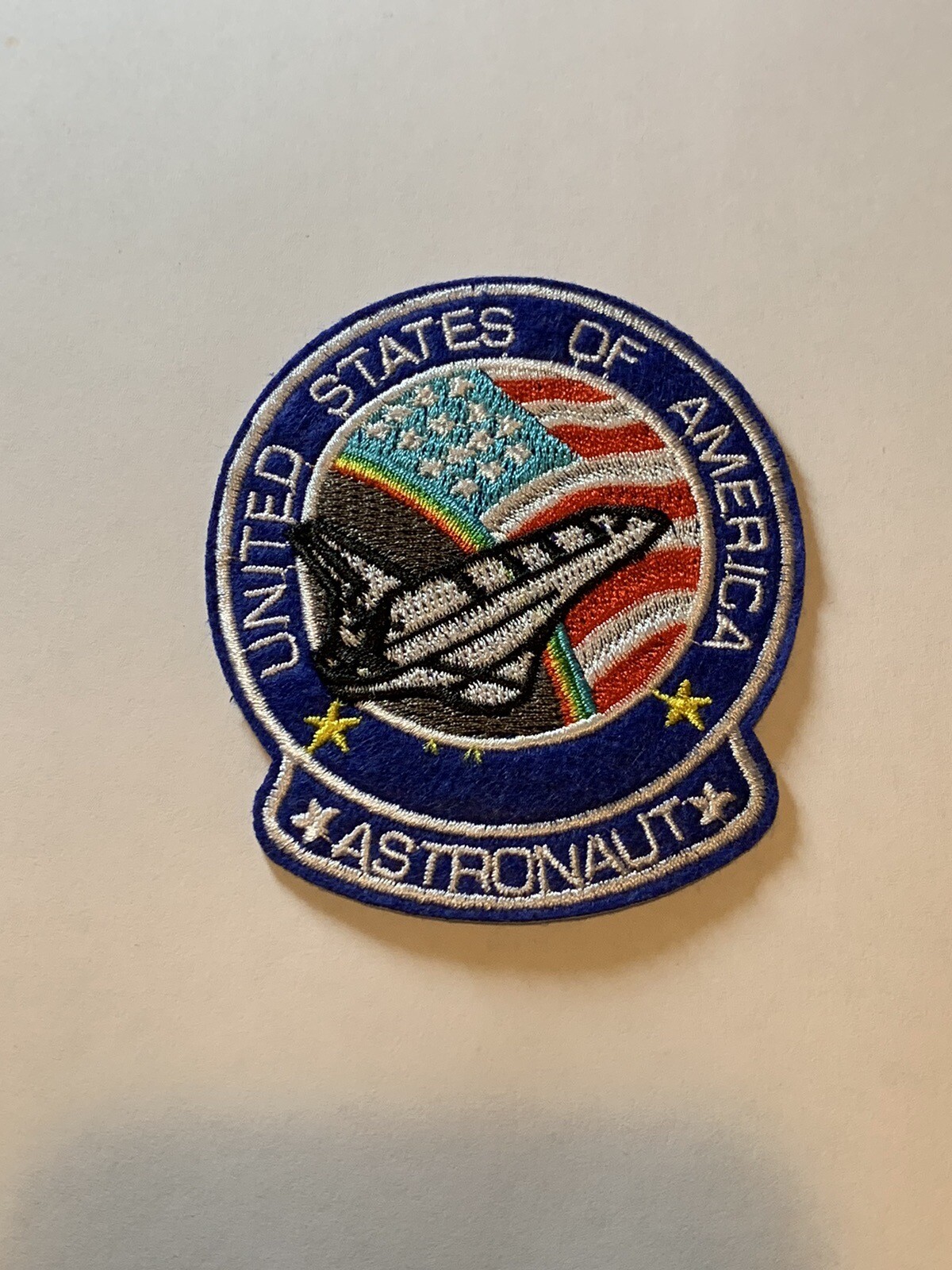 USA flag Astronaut Patch NASA color United States of America space shuttle STAR