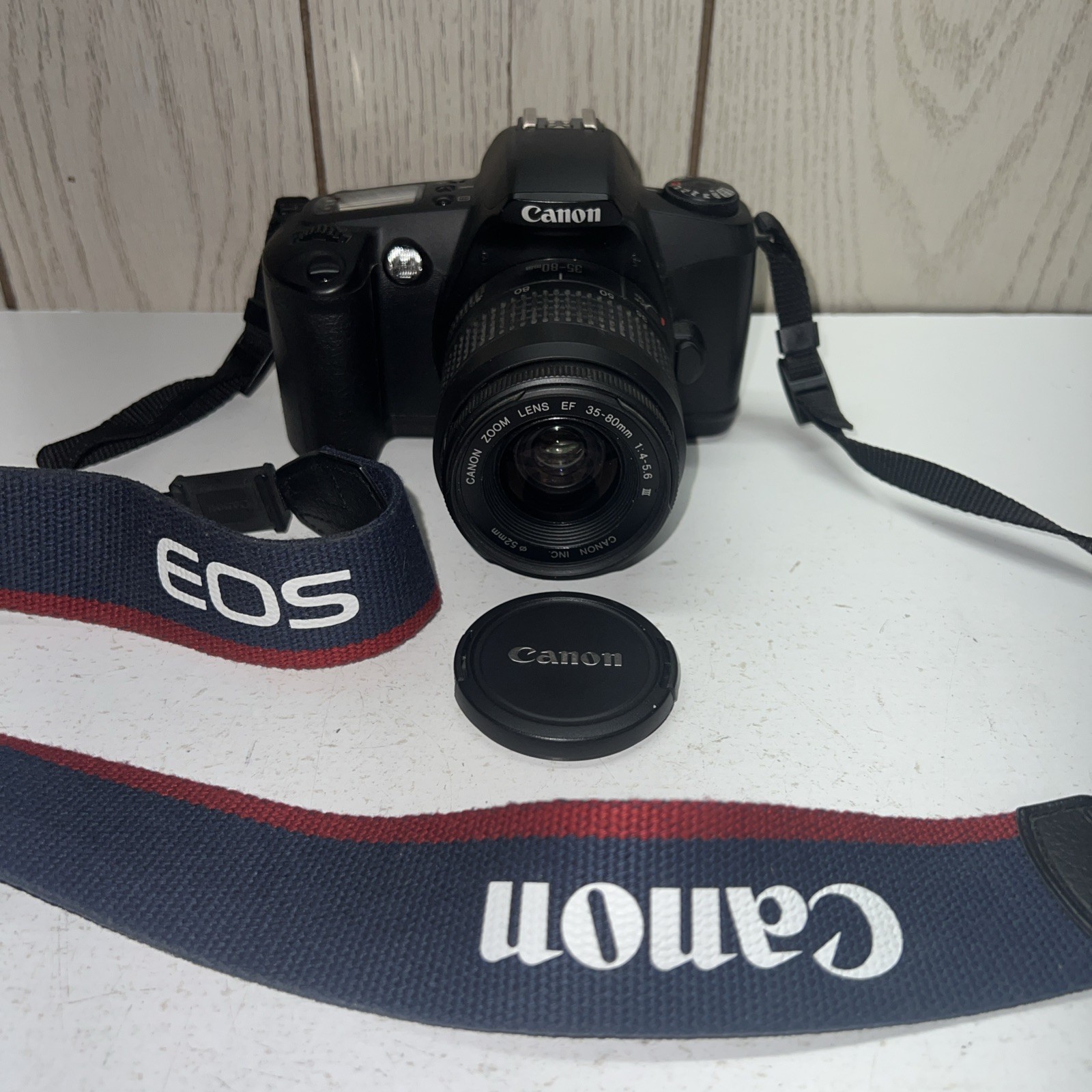 Canon EOS Camera 35-80 mm & Strap Not Tested
